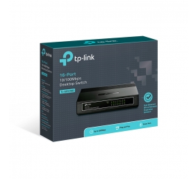 TP-LINK | Switch | TL-SF1016D | Desktop | 10/100 Mbps (RJ-45) ports quantity 16 | Power supply type External