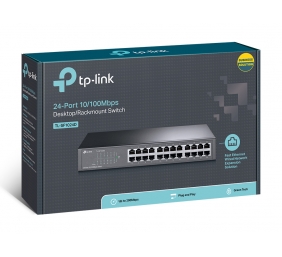 TP-LINK | Switch | TL-SF1024D | Unmanaged | Desktop/Rackmountable | 10/100 Mbps (RJ-45) ports quantity 24 | Power supply type External