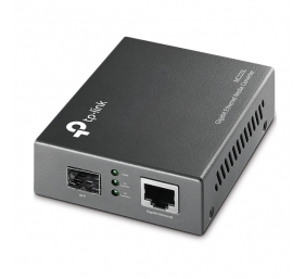 TP-LINK | Gigabit Ethernet Media Converter | MC220L | Gigabit SFP port | 10/100/1000M RJ45 port (Auto MDI/MDIX)