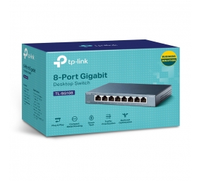 TP-LINK | Switch | TL-SG108 | Unmanaged | Desktop | Gigabit Ethernet (copper) ports quantity 8 | Power supply type External | 36 month(s)
