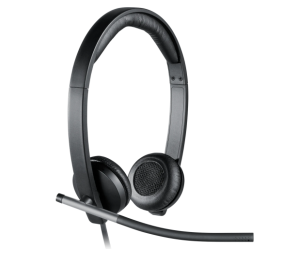 Logitech H650e Stereo Laidinės ausinės USB-A, Juoda
