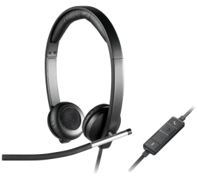 Logitech H650e Stereo Laidinės ausinės USB-A, Juoda