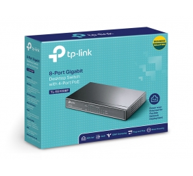 TP-LINK | Switch | TL-SG1008P | Unmanaged | Desktop | 1 Gbps (RJ-45) ports quantity 8 | PoE ports quantity 4 | Power supply type External | 36 month(s)