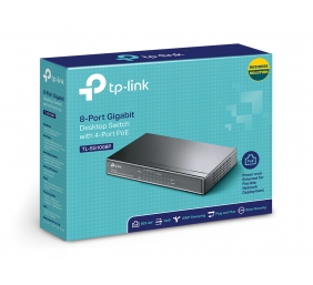 TP-LINK | Switch | TL-SG1008P | Unmanaged | Desktop | Gigabit Ethernet (copper) ports quantity 8 | Power over Ethernet (PoE) ports quantity 4 | Power supply type External | 36 month(s)