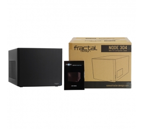 Fractal Design | NODE 304 | 2 - USB 3.0 (Internal 3.0 to 2.0 adapter included)1 - 3.5mm audio in (microphone)1 - 3.5mm audio out (headphone)Power button with LEDHDD LED | Black | Power supply included No