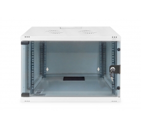 Digitus | 7U wall mounting cabinet | DN-19 07U-S-1 | Grey | Safety class rating IP20. Lockable safety-glass door. 200° door opening angle. Front door: Glass door, single opening. Unmounted 370x540x400 mm