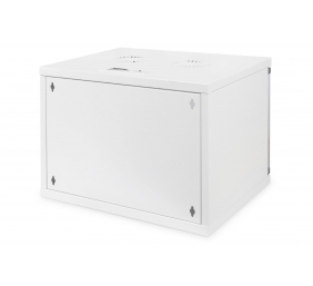 Digitus | 7U wall mounting cabinet | DN-19 07U-S-1 | Grey | Safety class rating IP20. Lockable safety-glass door. 200° door opening angle. Front door: Glass door, single opening. Unmounted 370x540x400 mm