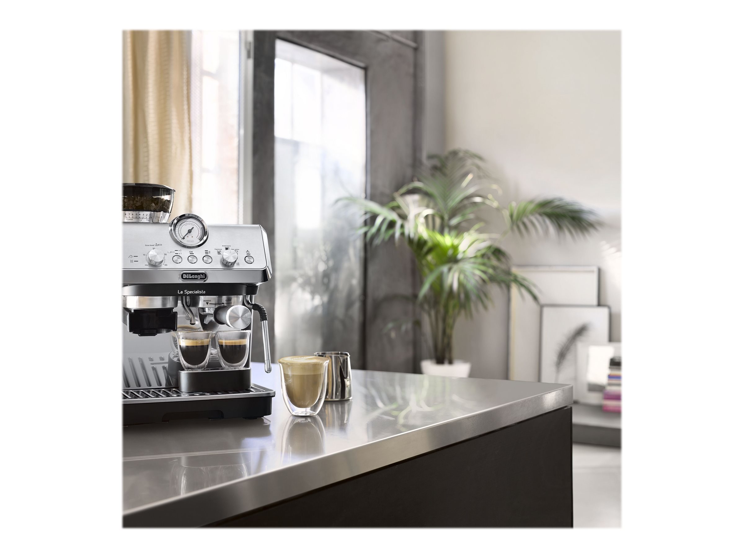 Delonghi Coffee machine | EC9155.MB | Pump pressure 15 bar | Built-in milk frother | Manual | Metal Black | 1400 W