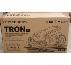 SALE OUT. AIRSEEKERS LIMITED Tron SE 300° AI Vision Mulching Mower, 1500m², Ai Vision + NRTK | 10 Ah | DAMAGED PACKAGING, USED, DIRTY AND SCRATCHED