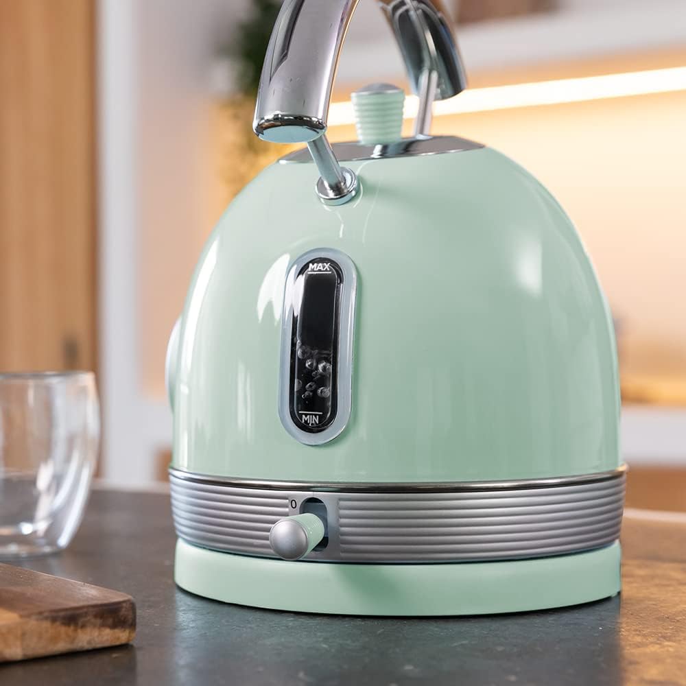 Cecotec Kettle | ThermoSense 420 Vintage | 2200 W | Electric | 1.8 L | Stainless steel | 360° rotational base | Light Green