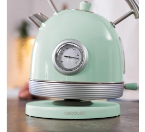 Cecotec Kettle | ThermoSense 420 Vintage | 2200 W | Electric | 1.8 L | Stainless steel | 360° rotational base | Light Green