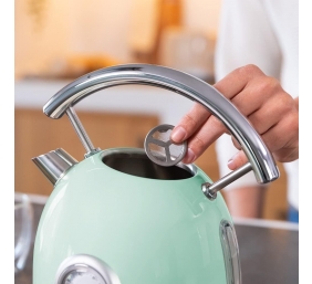 Cecotec Kettle | ThermoSense 420 Vintage | 2200 W | Electric | 1.8 L | Stainless steel | 360° rotational base | Light Green