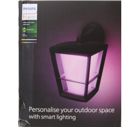 SALE OUT. | Philips Hue WCA Econic Outdoor Wall Lantern | 15 W | 2000-6500 Hue White Colour Ambiance | DAMAGED PACKAGING | 24 month(s)