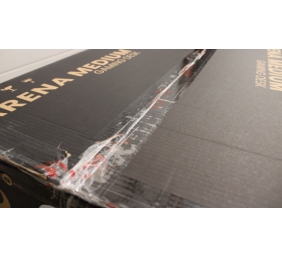 SALE OUT. | Arozzi Gaming Desk | Arena Medium | Pure Black | DAMAGED PACKAGING AND LAMINATE. SCRATCHED PARTS AND TABLE TOP. | 24 month(s)