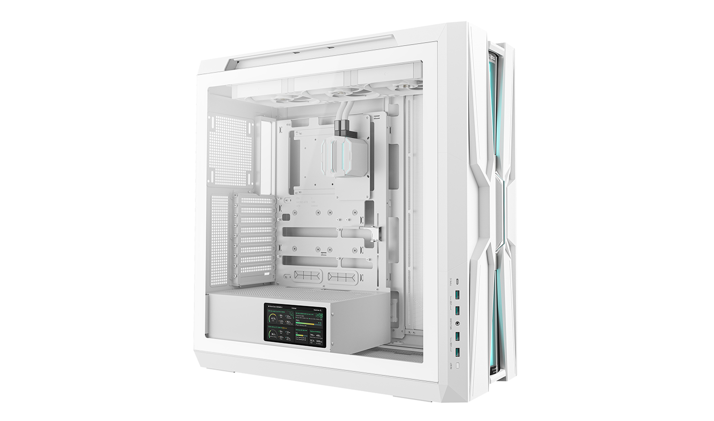 Deepcool Integrated Liquid Cooling Case | GENOME III | Full-Tower | ATX PS2 (maximum length: 180mm) | White