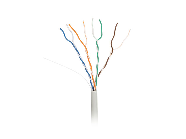 Lanberg Lan Cable CAT.5E UTP Solid CU LSZH Grey CPR + Fluke Passed, 305 m | LCU5L-11CU-0305-S