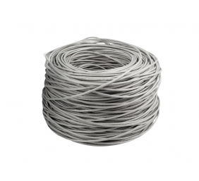 Lanberg Lan Cable CAT.5E UTP Solid CU LSZH Grey CPR + Fluke Passed, 305 m | LCU5L-11CU-0305-S