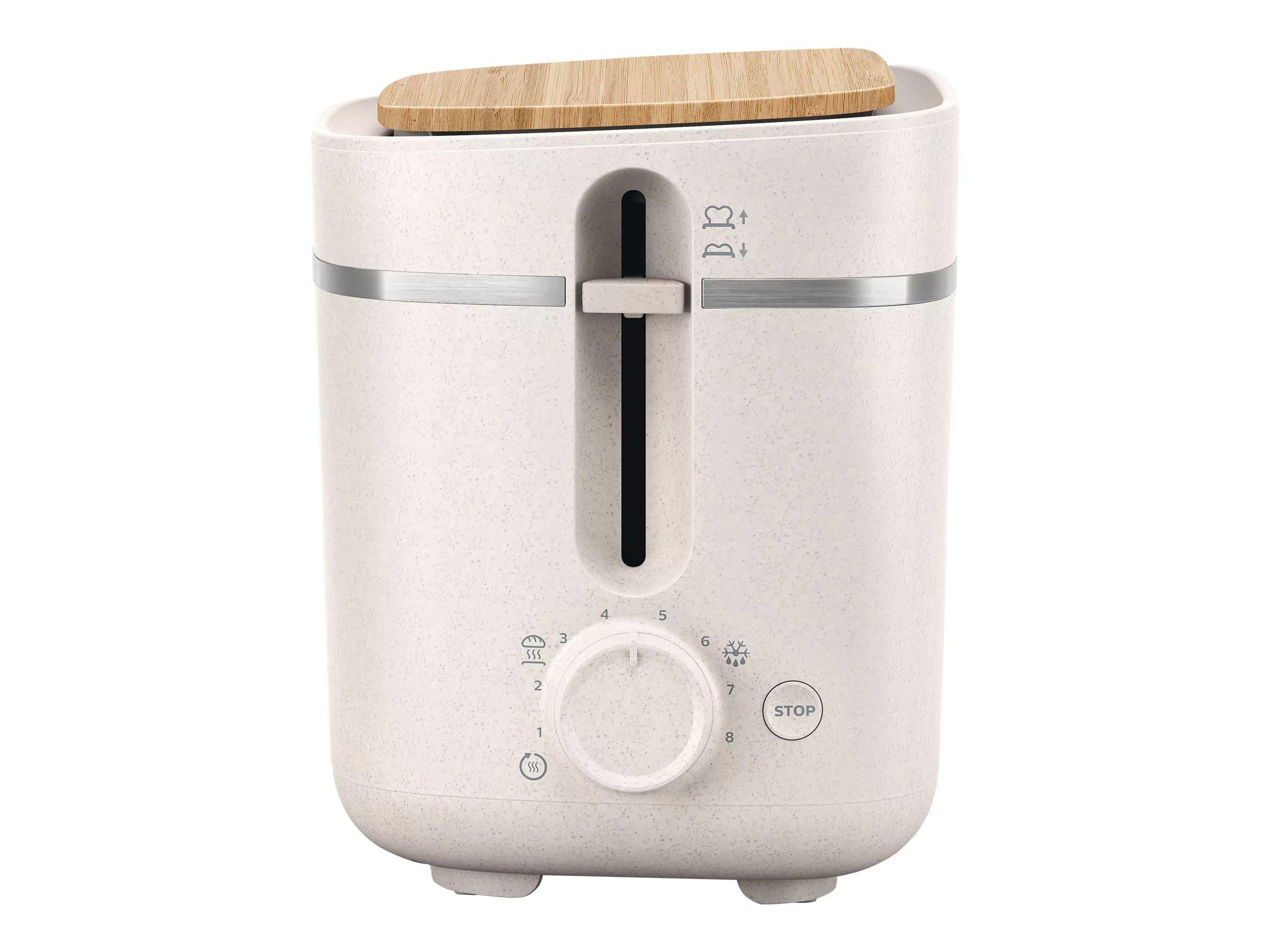 Philips | Toaster | HD2640/10 Eco Conscious Edition | Power 830 W | Number of slots 2 | Housing material 100% Bio-based plastic | Silk White Matt