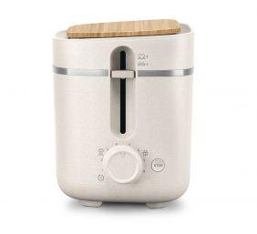 Philips | Toaster | HD2640/10 Eco Conscious Edition | Power 830 W | Number of slots 2 | Housing material 100% Bio-based plastic | Silk White Matt