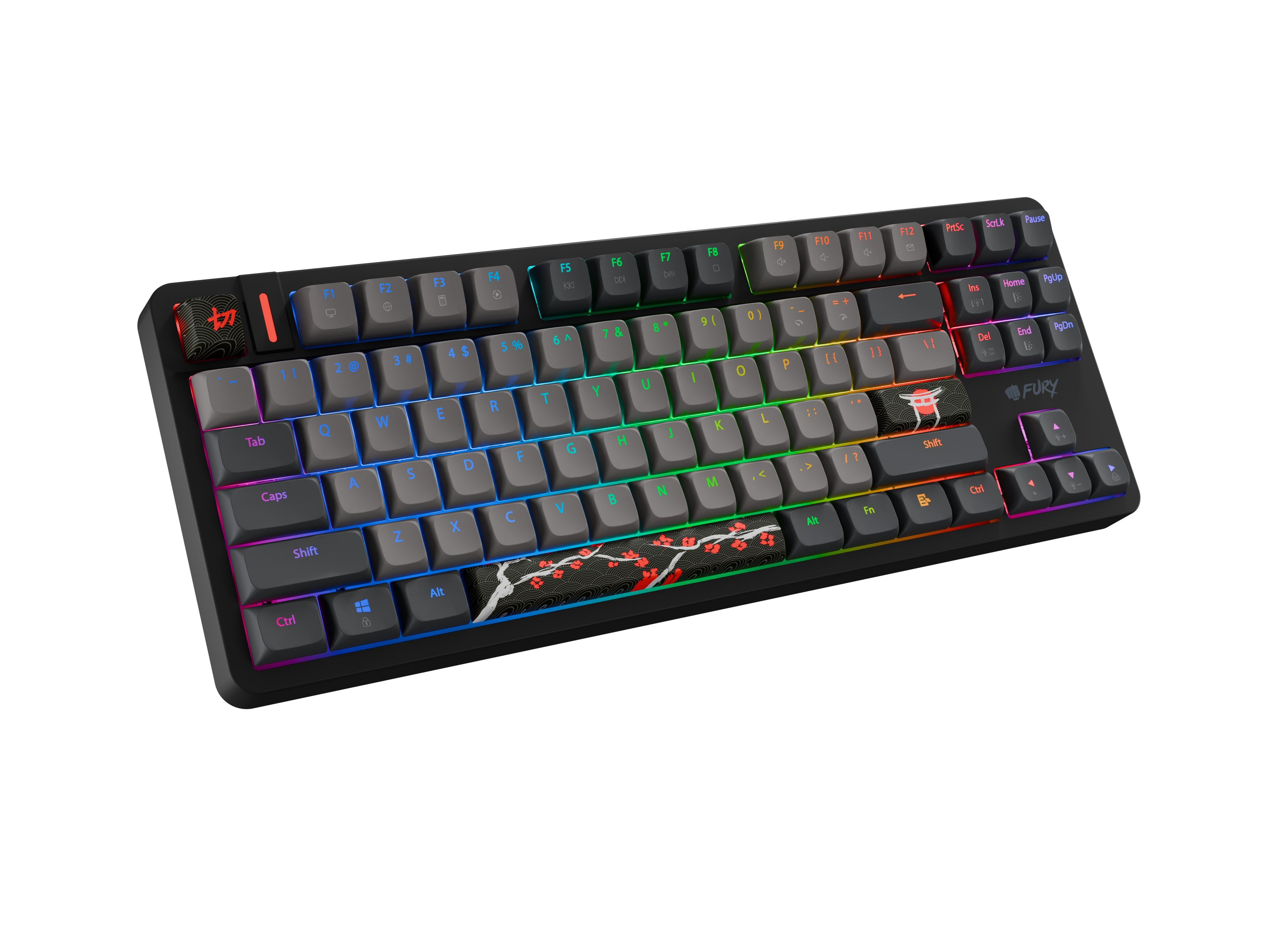 Fury Kanabo K6 | Gaming Keyboard | Wired | US | Linear | Black/Gray