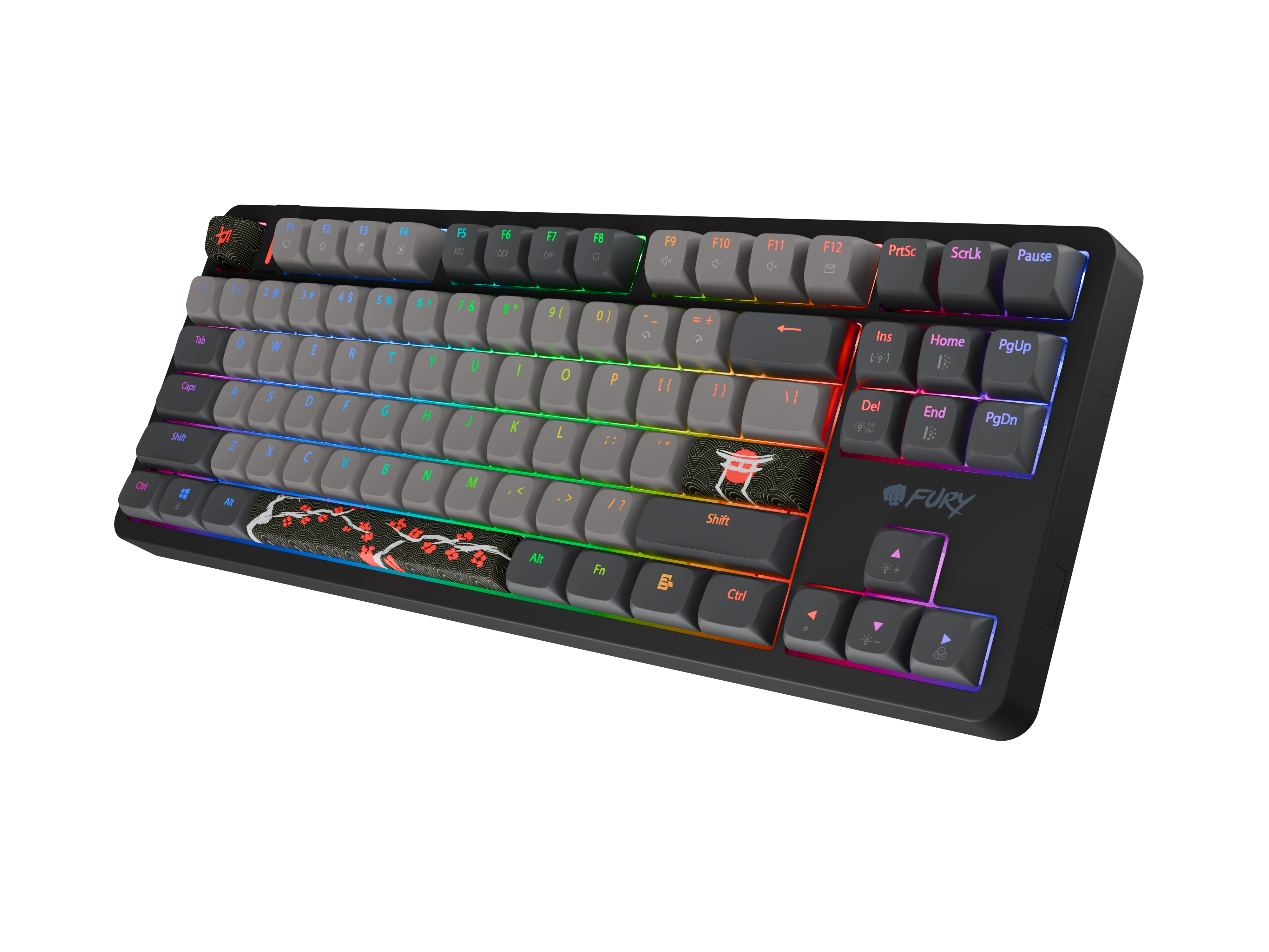 Fury Kanabo K6 | Gaming Keyboard | Wired | US | Linear | Black/Gray