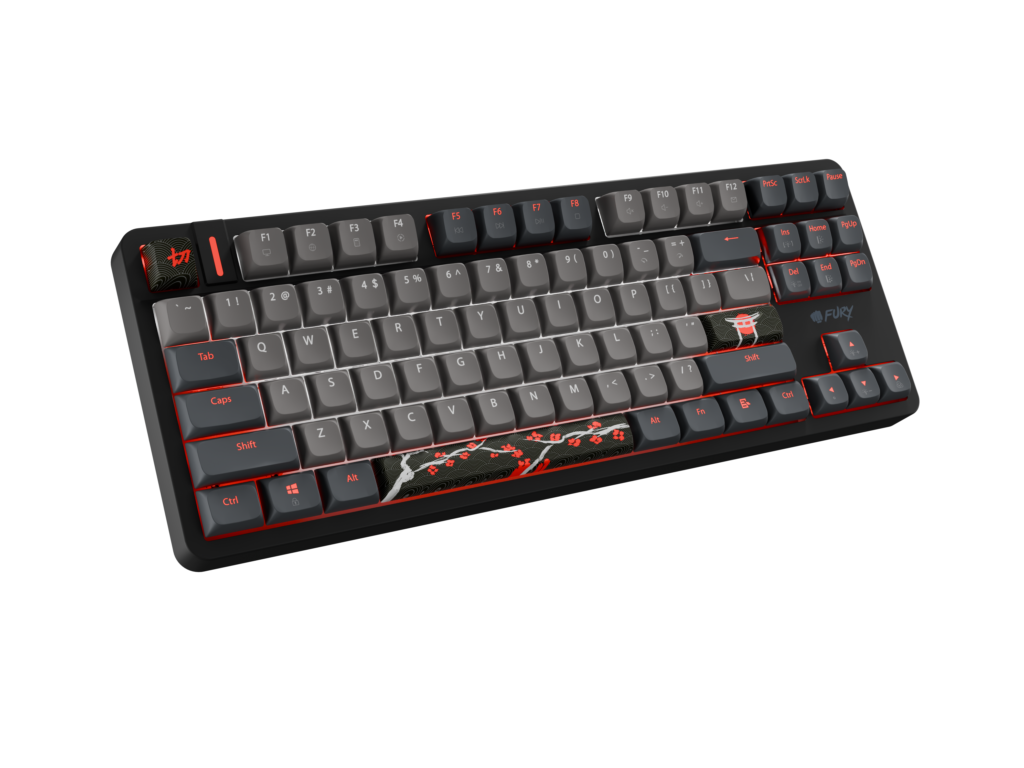 Fury Kanabo K6 | Gaming Keyboard | Wired | US | Linear | Black/Gray