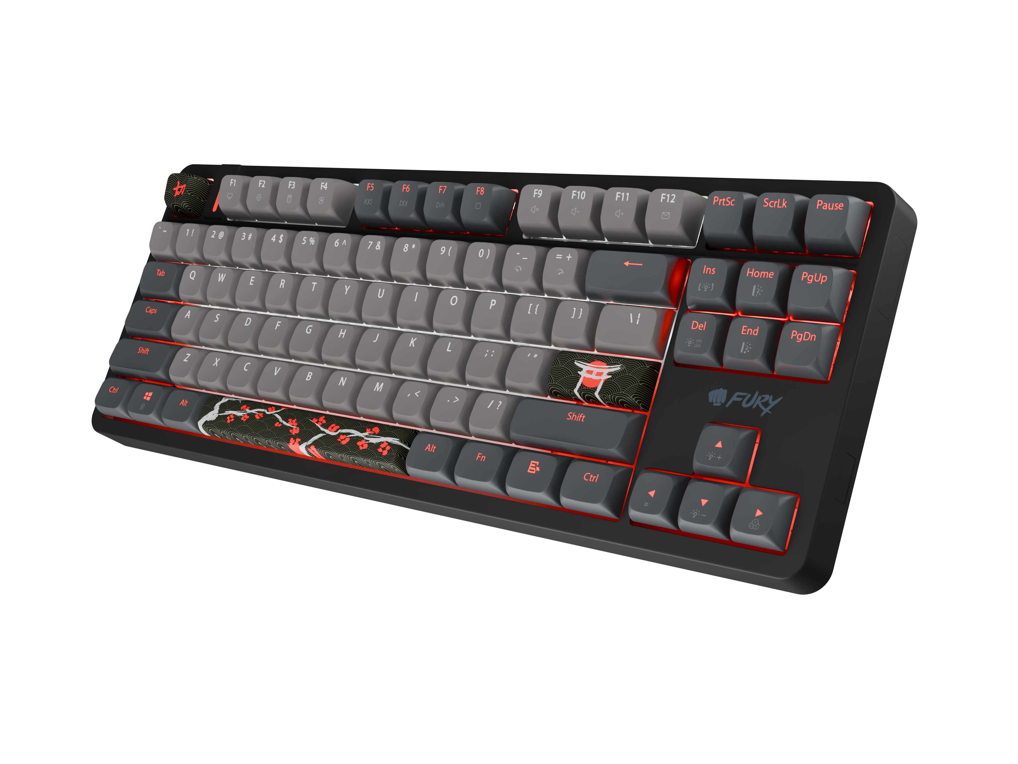 Fury Kanabo K6 | Gaming Keyboard | Wired | US | Linear | Black/Gray