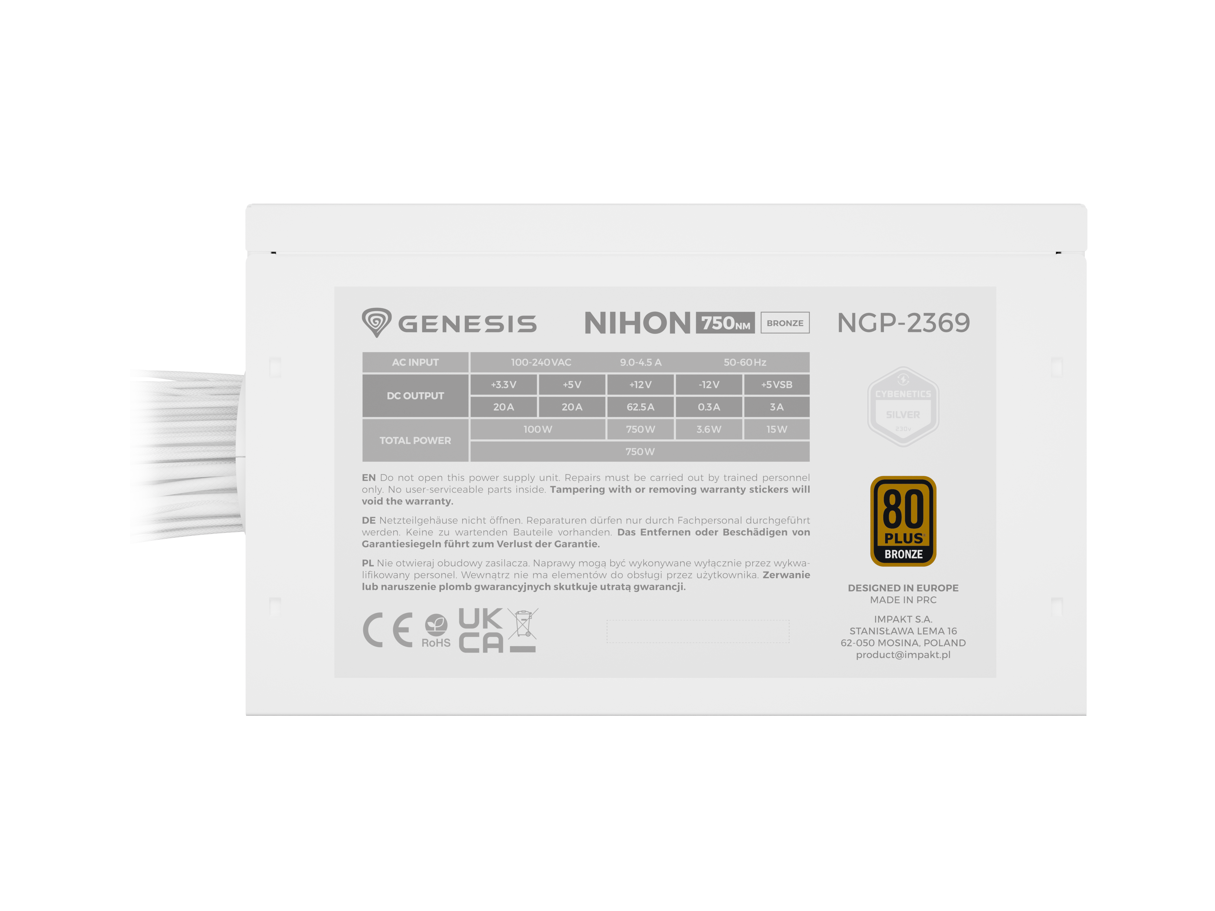 Genesis | PSU | Nihon 750NM | 750 W | White