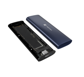 Natec | Rhino M.2 NVME Lite USB-C External, Gen 2 Steel Navy | Solid-state drive interface NVMe