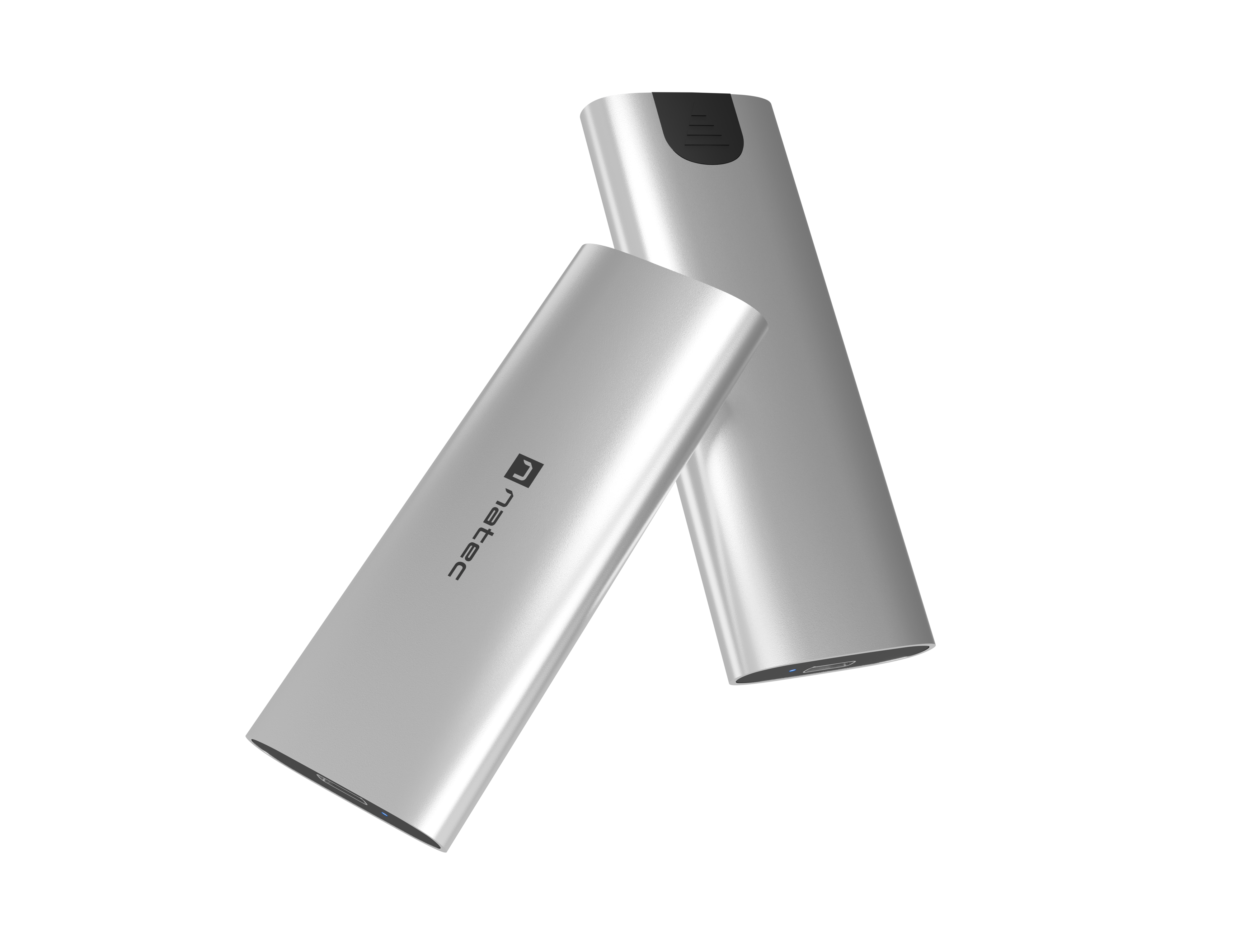 Natec | Rhino M.2 NVME Lite USB-C External, Gen 2 Steel Arctic Silver | Solid-state drive interface NVMe