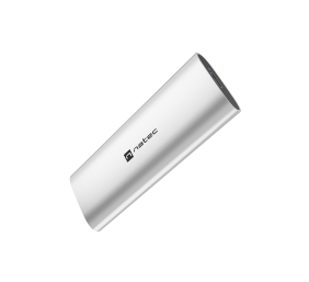 Natec | Rhino M.2 NVME Lite USB-C External, Gen 2 Steel Arctic Silver | Solid-state drive interface NVMe