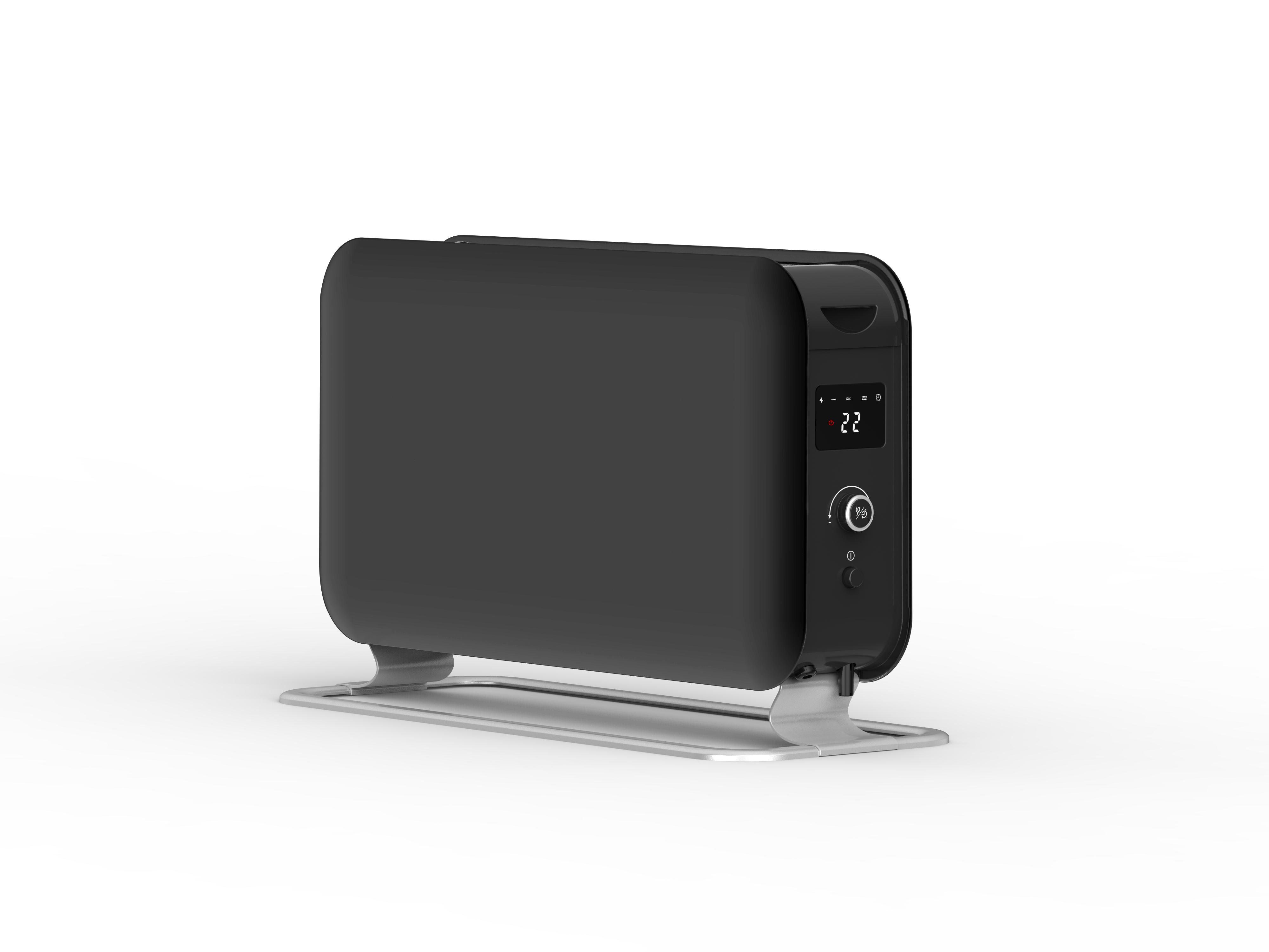 Mill Instant Max Led Portable Heater | CO2200LEDMAXBLACK | Convection Heater | 2200 W | Number of power levels 3 | Suitable for rooms up to 5-30 m² | Black