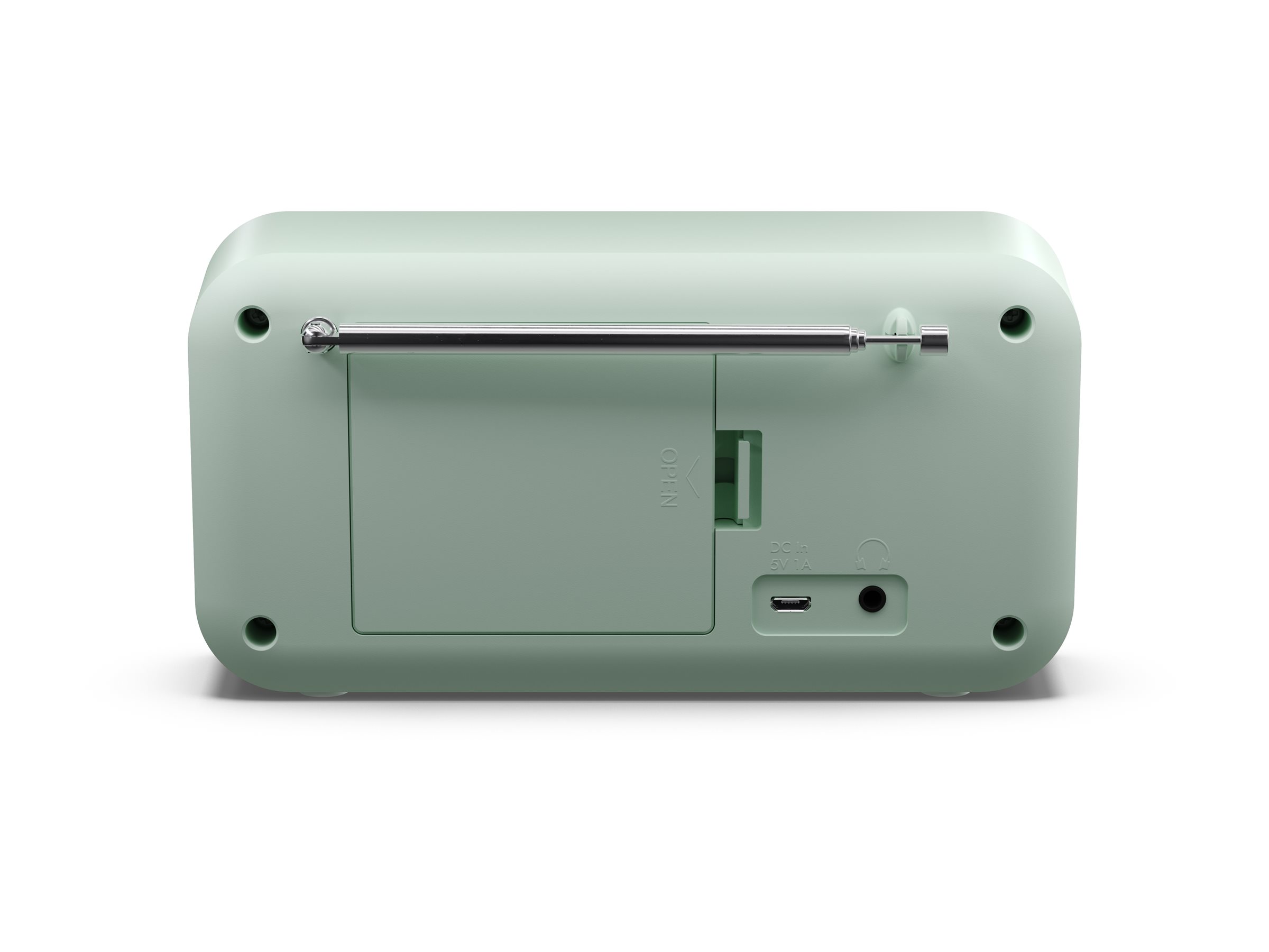 Sharp DR-P420(GN) Tokyo Portable Digital Radio, FM/DAB/DAB+, Bluetooth 5.0, USB or Battery Powered, Aquamarine Green | Sharp