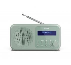 Sharp DR-P420(GN) Tokyo Portable Digital Radio, FM/DAB/DAB+, Bluetooth 5.0, USB or Battery Powered, Aquamarine Green | Sharp