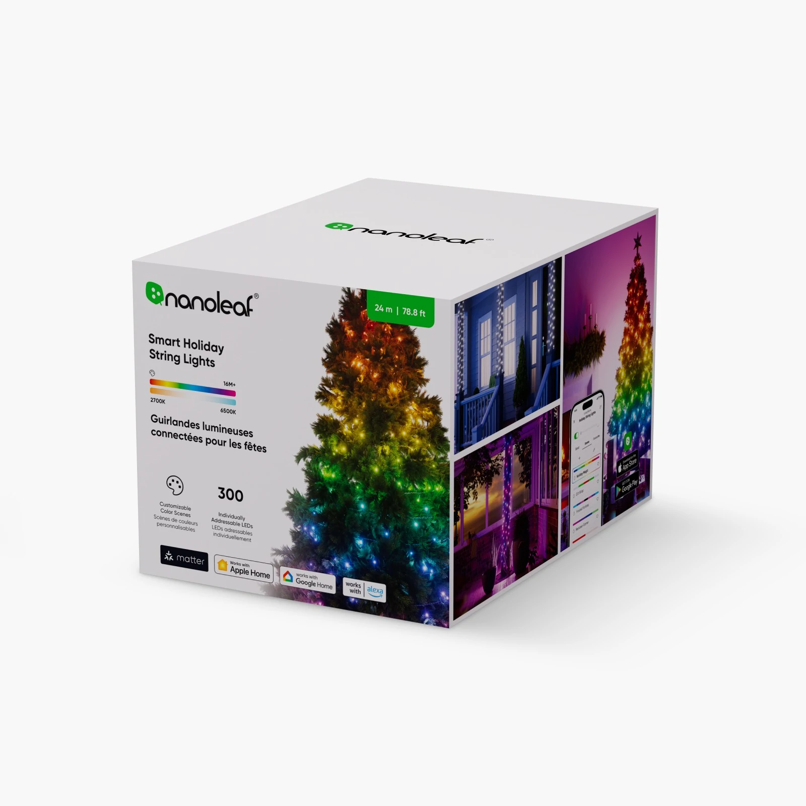 Nanoleaf Smart Holiday String Lights 24m 300 LEDs | 18 W | 16M+