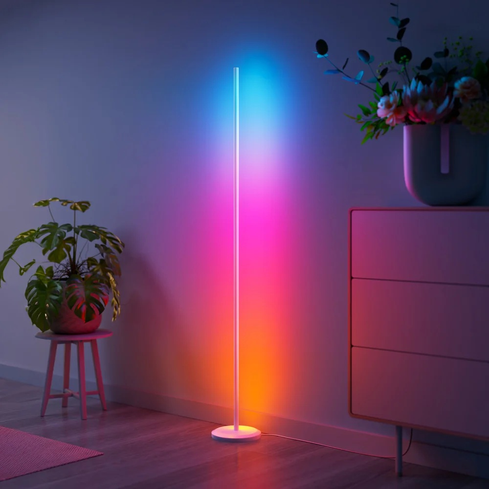 Nanoleaf Floor Lamp Smart Matter WiFi 1700Lm RGBW, White | 22 W | 16M+ colours