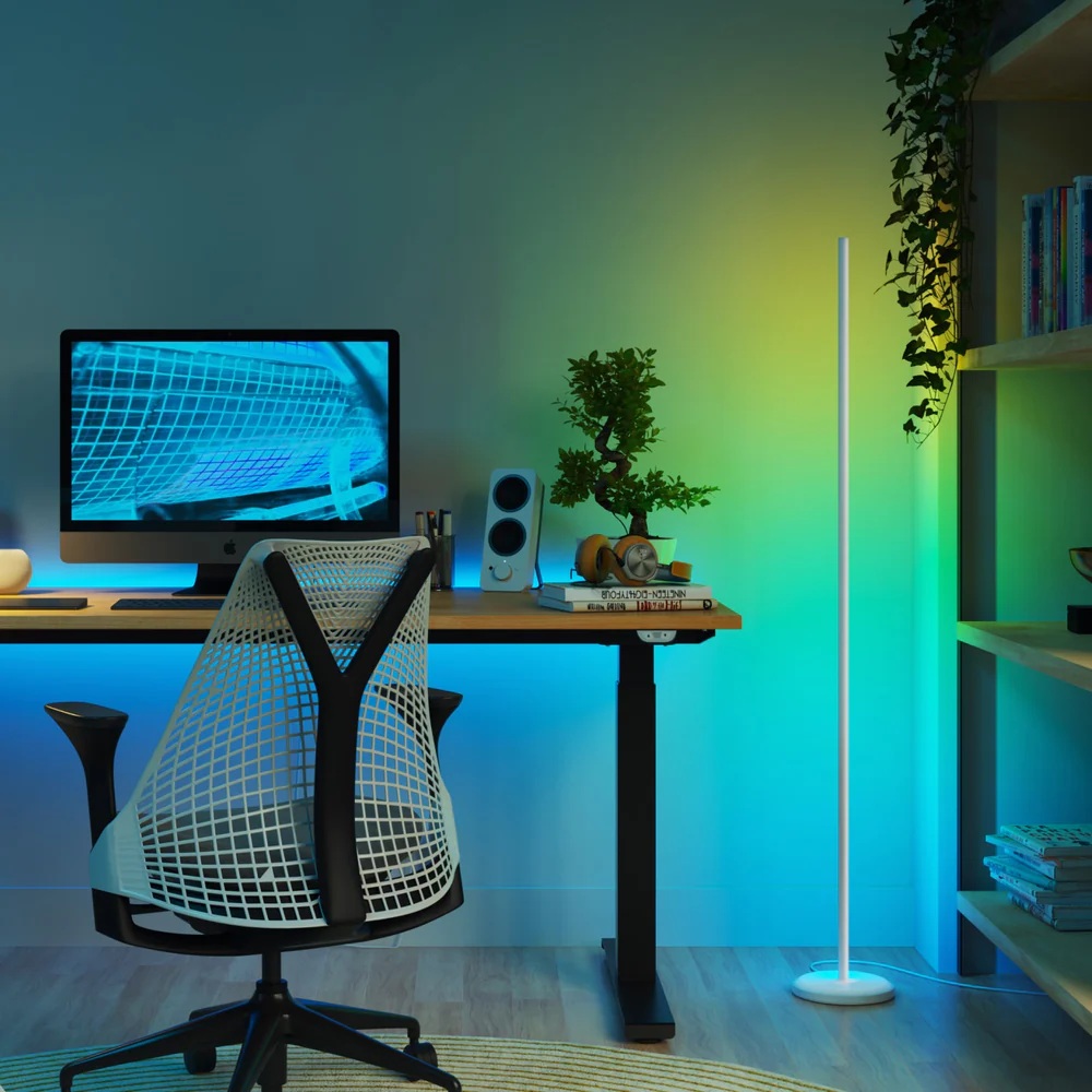 Nanoleaf Floor Lamp Smart Matter WiFi 1700Lm RGBW, White | 22 W | 16M+ colours