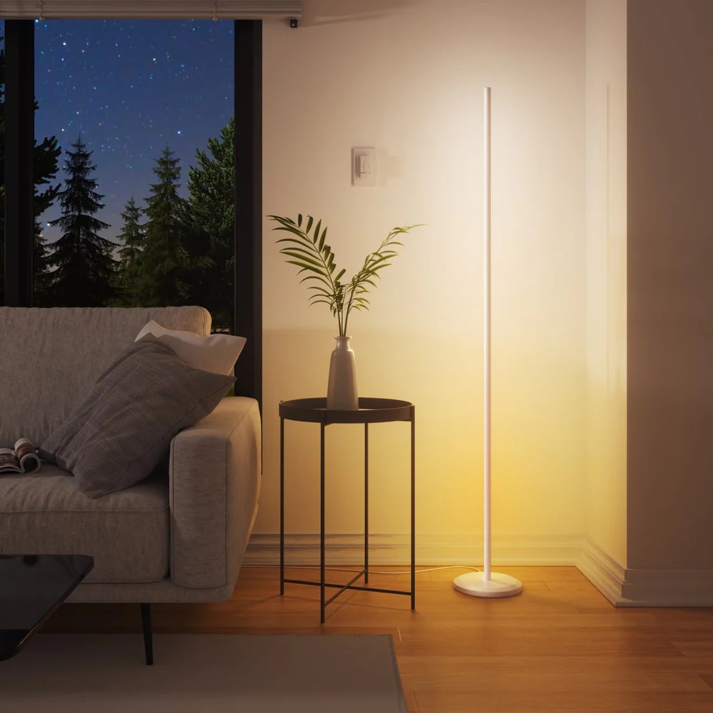 Nanoleaf Floor Lamp Smart Matter WiFi 1700Lm RGBW, White | 22 W | 16M+ colours