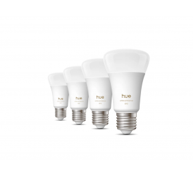 Philips Hue WA 810 A60 4P EU | E27 | 6 W | Warm to cool white light | Bluetooth and Zigbee