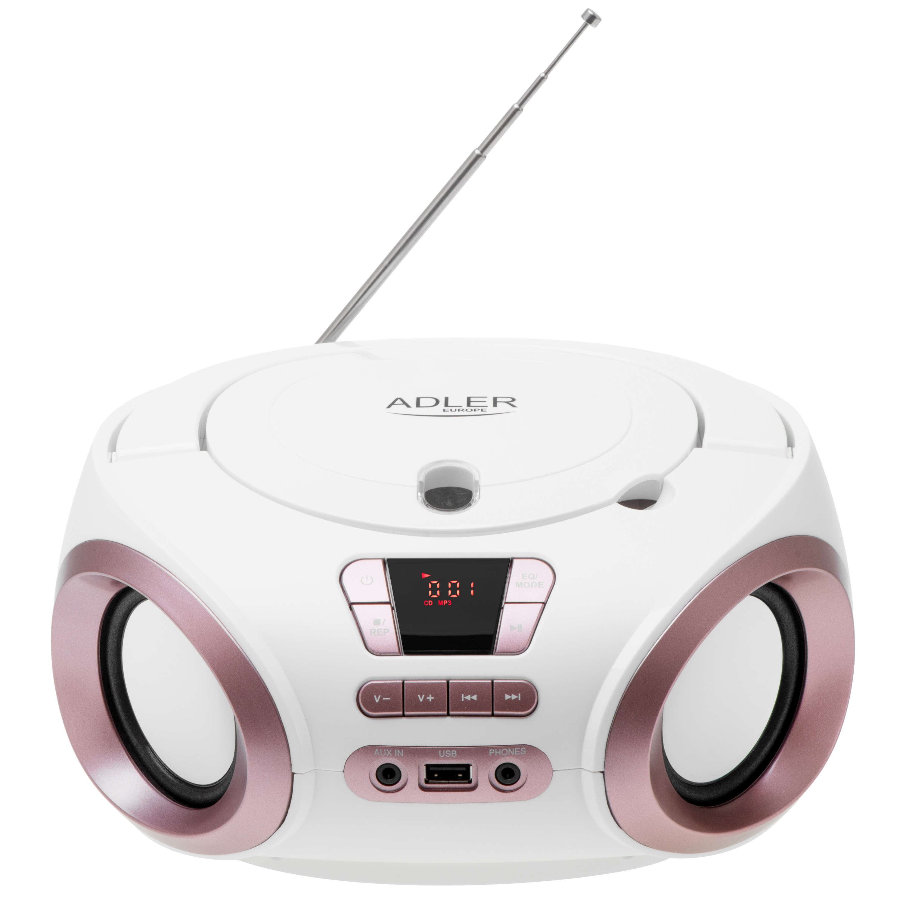 Adler | CD-MP3 Boombox | AD 1181 | Speakers | USB connectivity | FM
