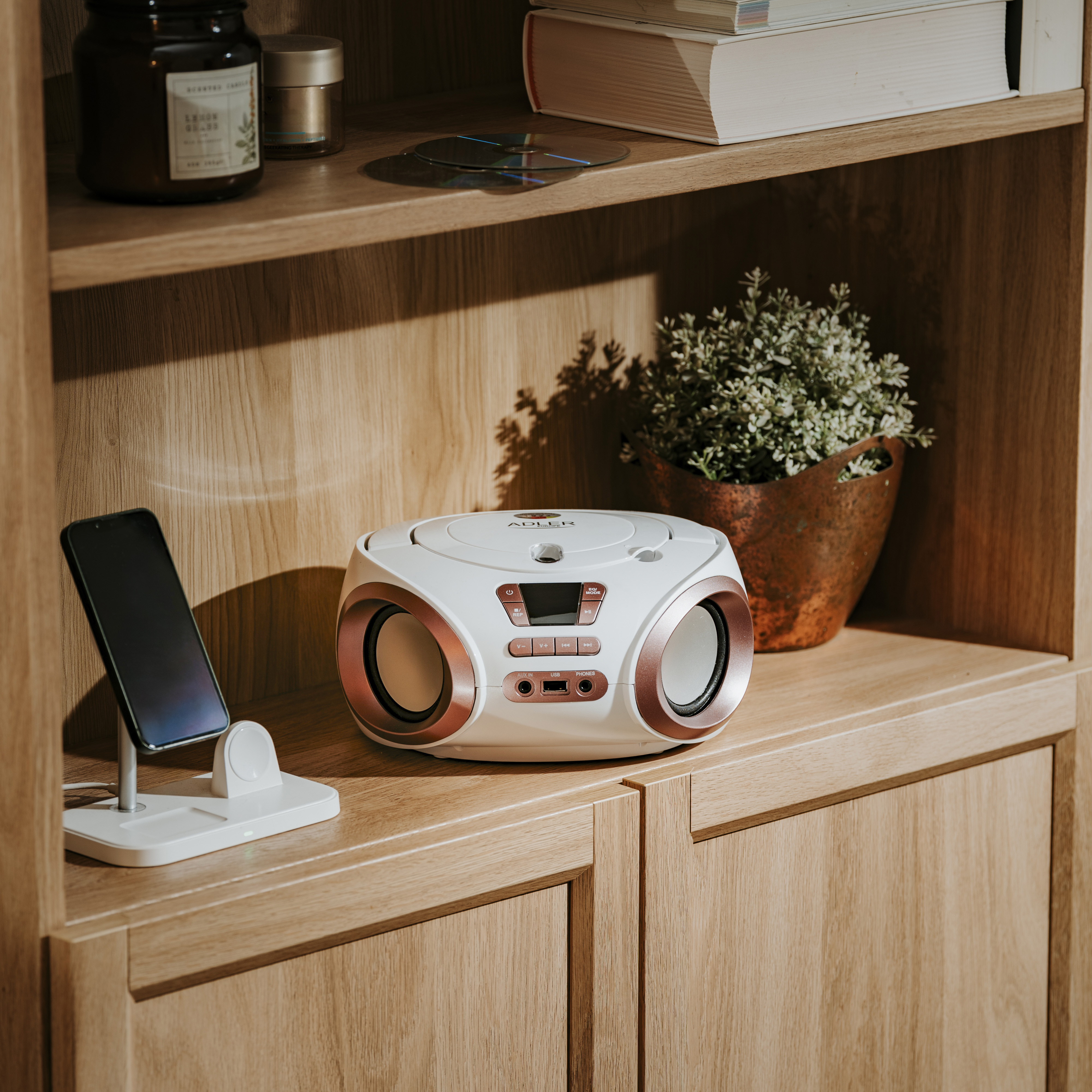 Adler | CD-MP3 Boombox | AD 1181 | Speakers | USB connectivity | FM