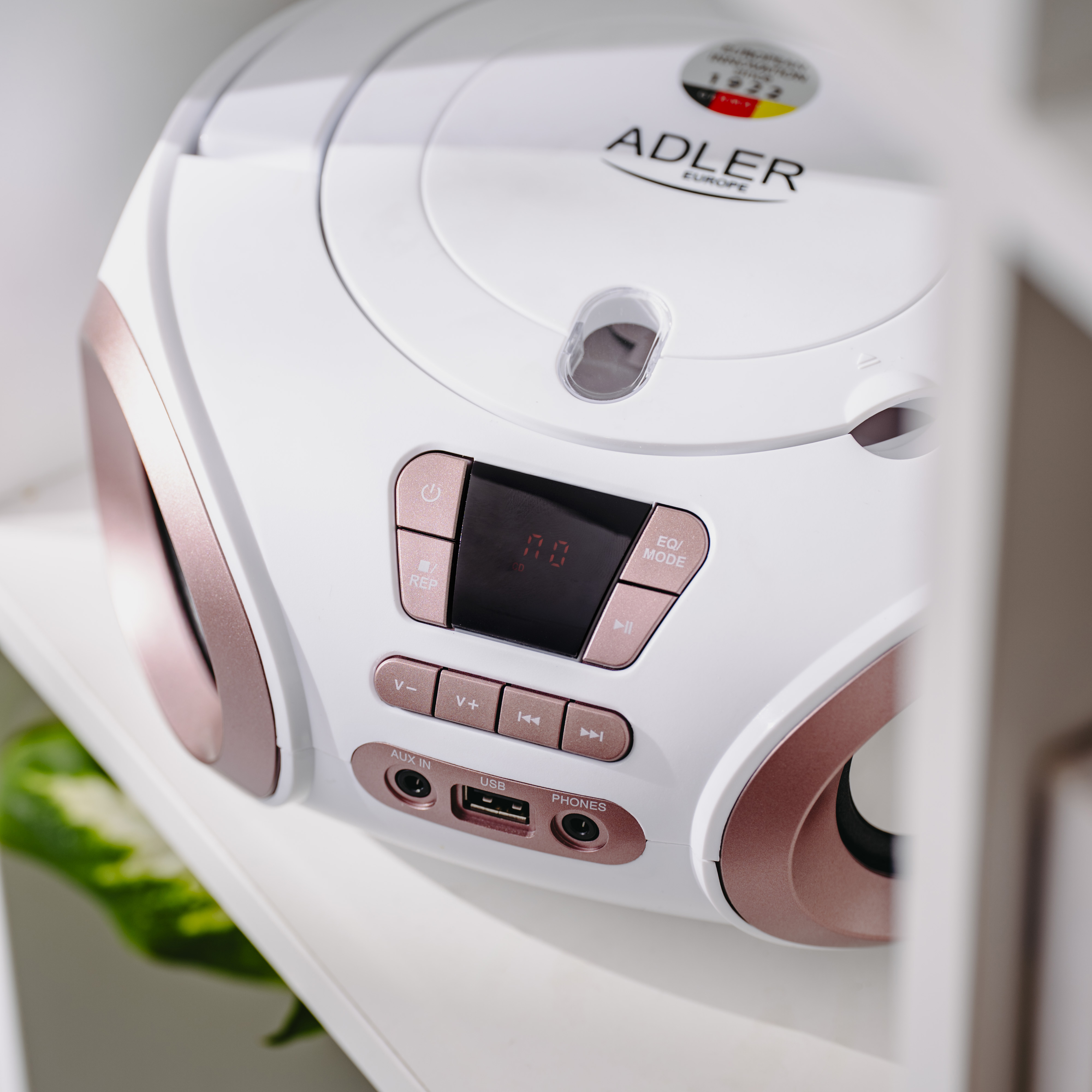 Adler | CD-MP3 Boombox | AD 1181 | Speakers | USB connectivity | FM