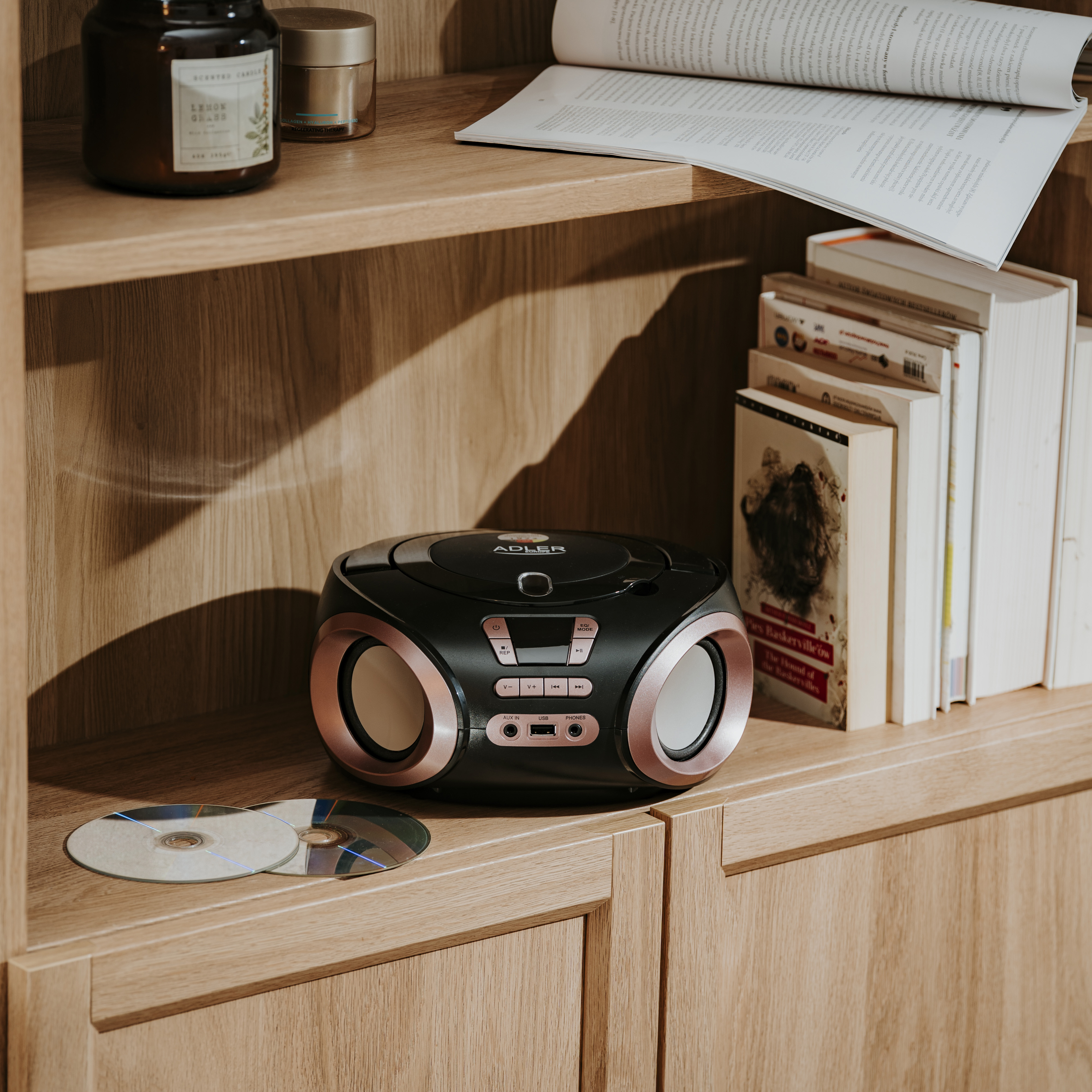 Adler | CD-MP3 Boombox | AD 1181 | Speakers | USB connectivity | FM