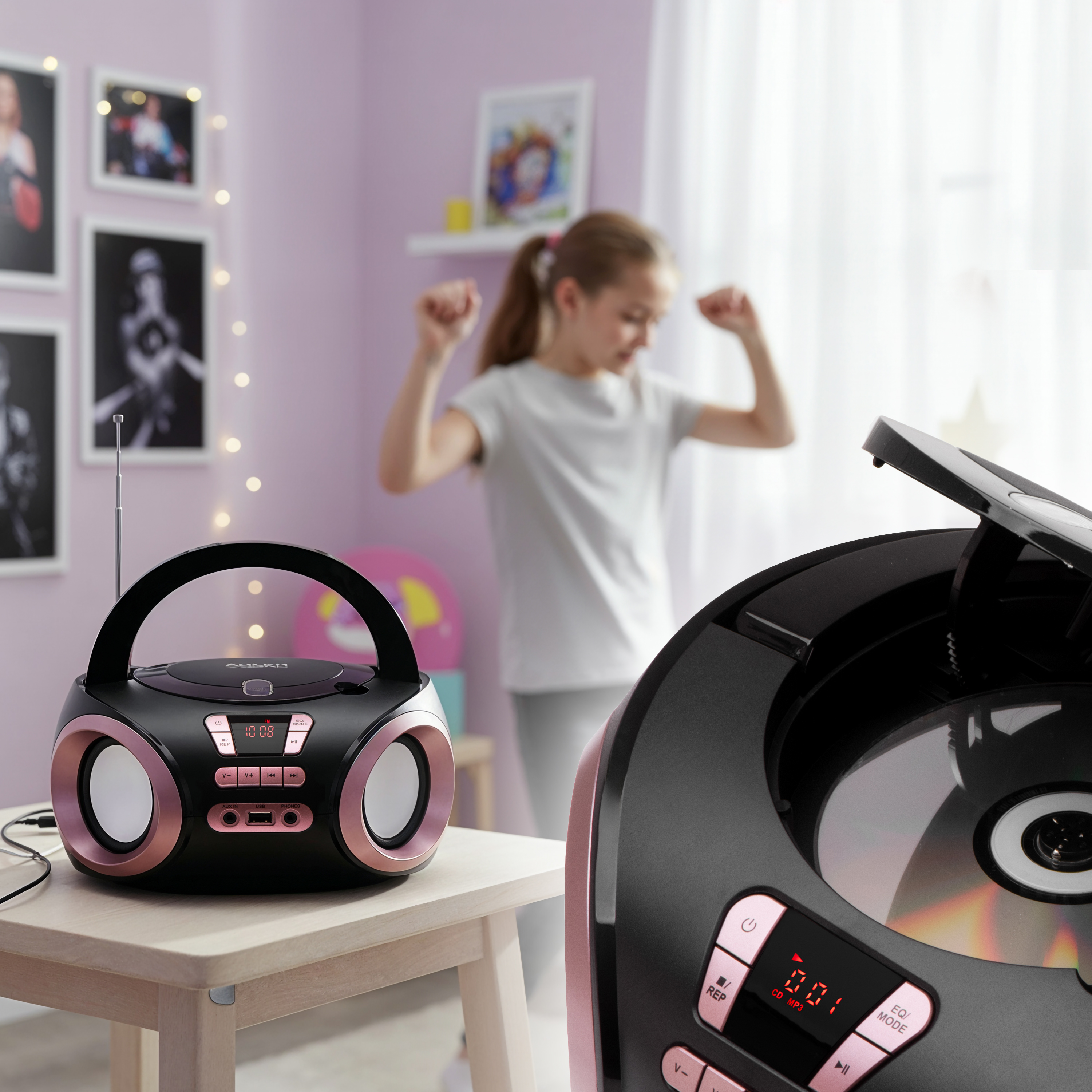 Adler | CD-MP3 Boombox | AD 1181 | Speakers | USB connectivity | FM