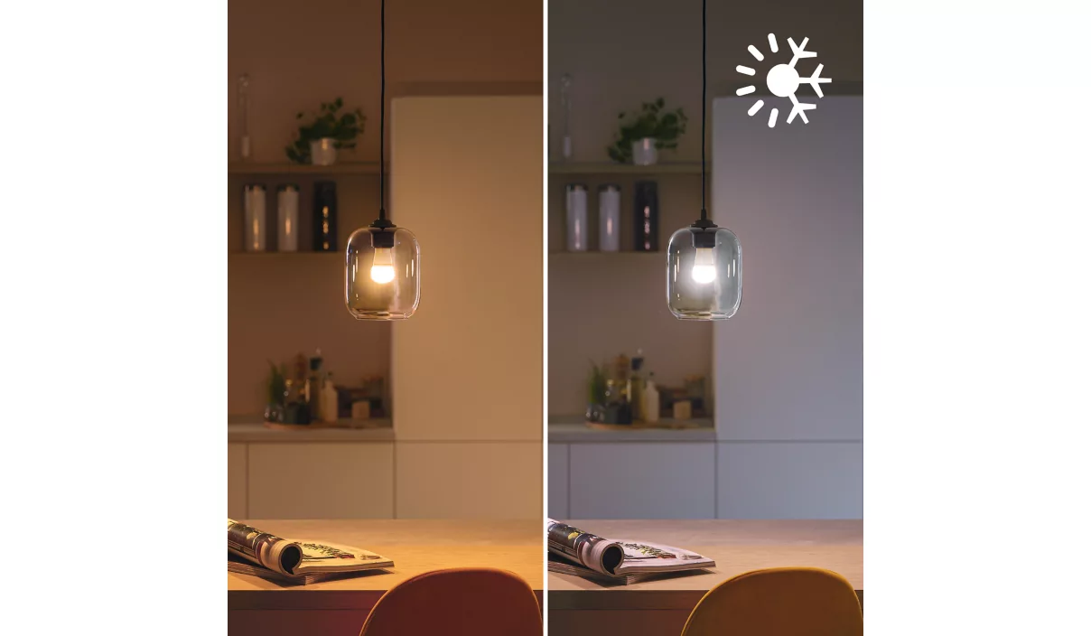 Philips Smart WFB 40W P45 922-65 RGB 1PF/6 | E27 | 4.9 W | Warm to cool white light | Bluetooth, Wi-Fi