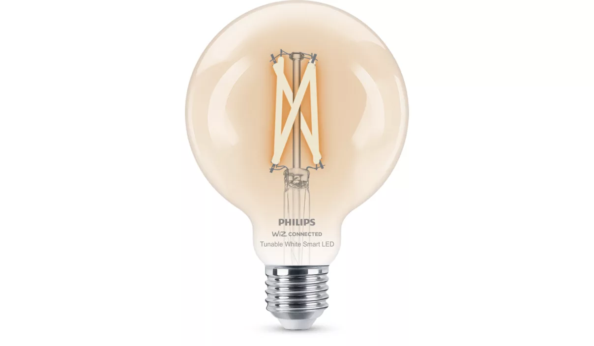 Philips Smart WFB 60W G95 927-65 CL 1PF/6 | E27 | 7 W | Warm to cool white light | Bluetooth, Wi-Fi