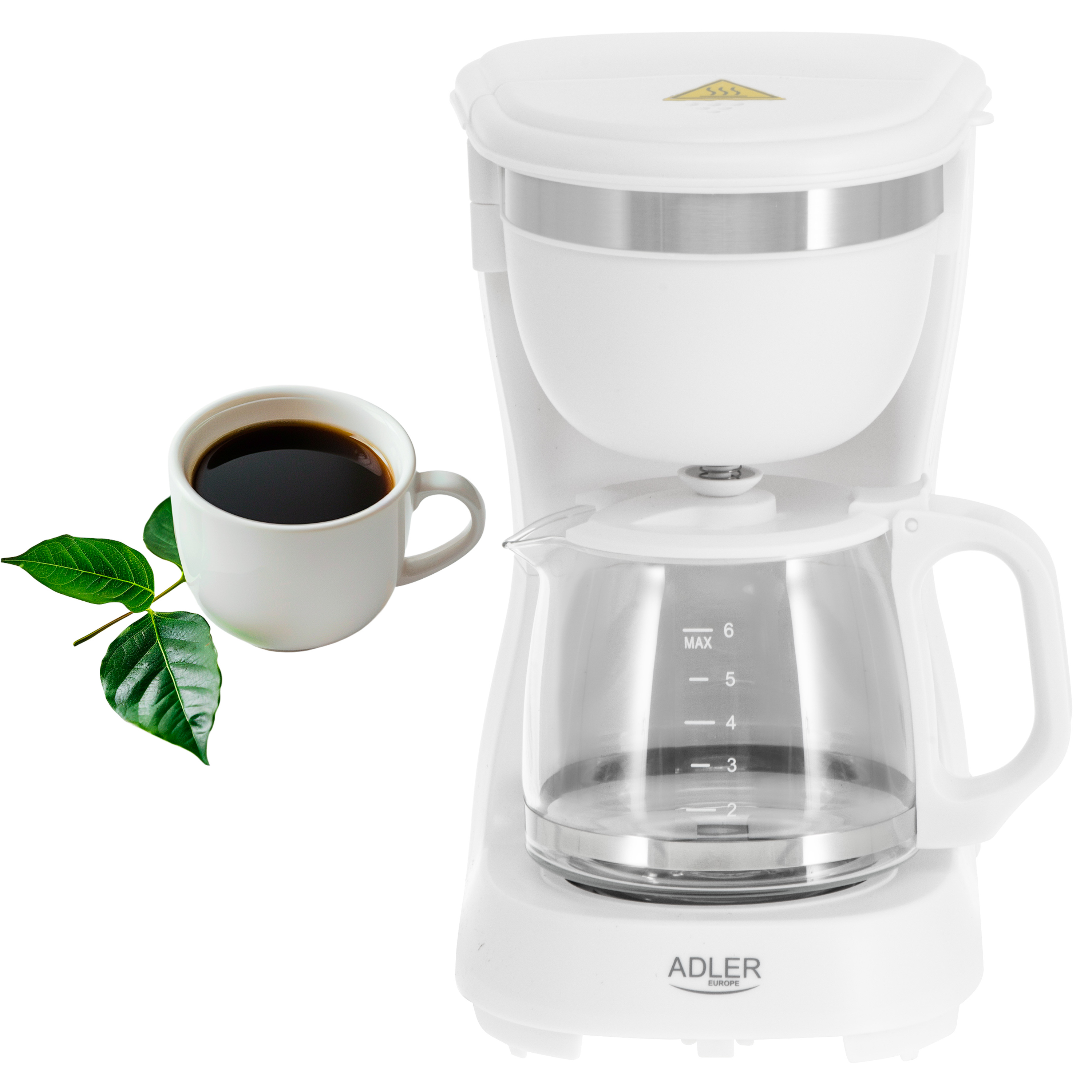 Adler Coffee Maker | AD 4381w | Drip | 600 W | White