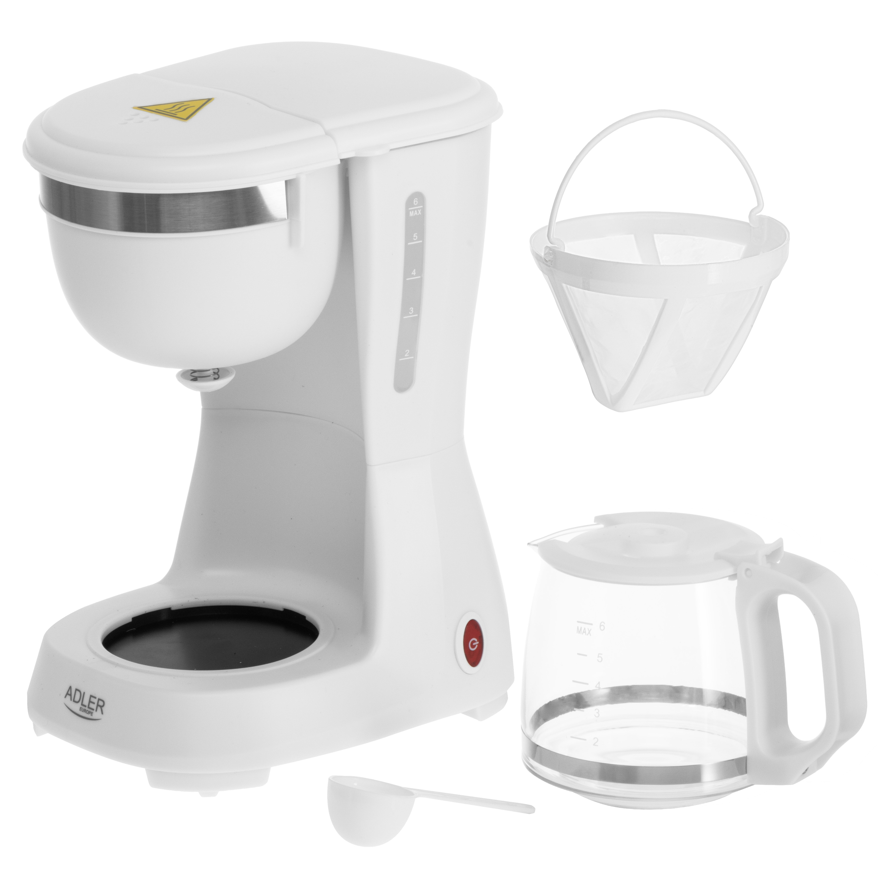 Adler Coffee Maker | AD 4381w | Drip | 600 W | White
