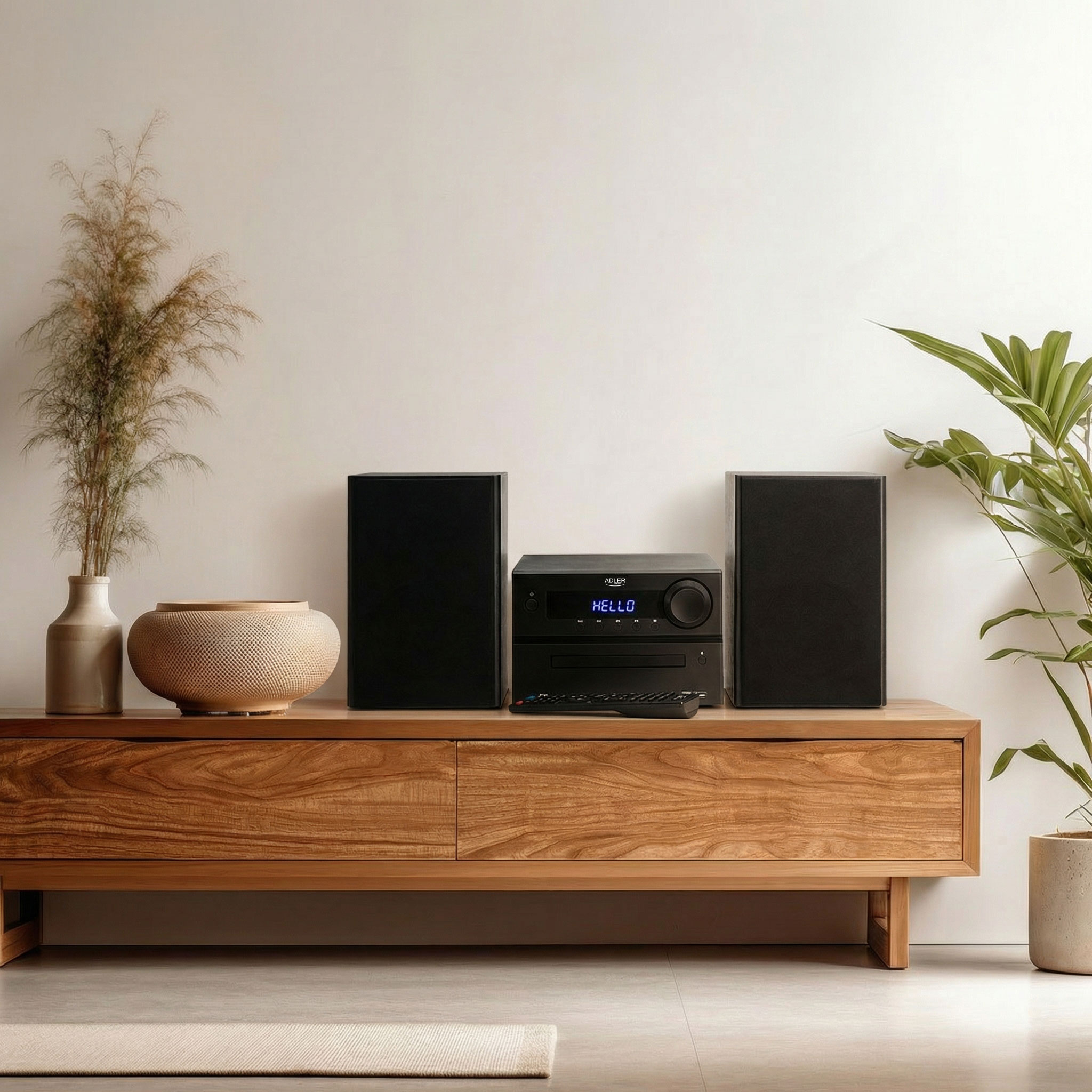 Adler | Mini Hi-Fi Stereo System | AD 1917 | Speakers | USB connectivity | Bluetooth | FM