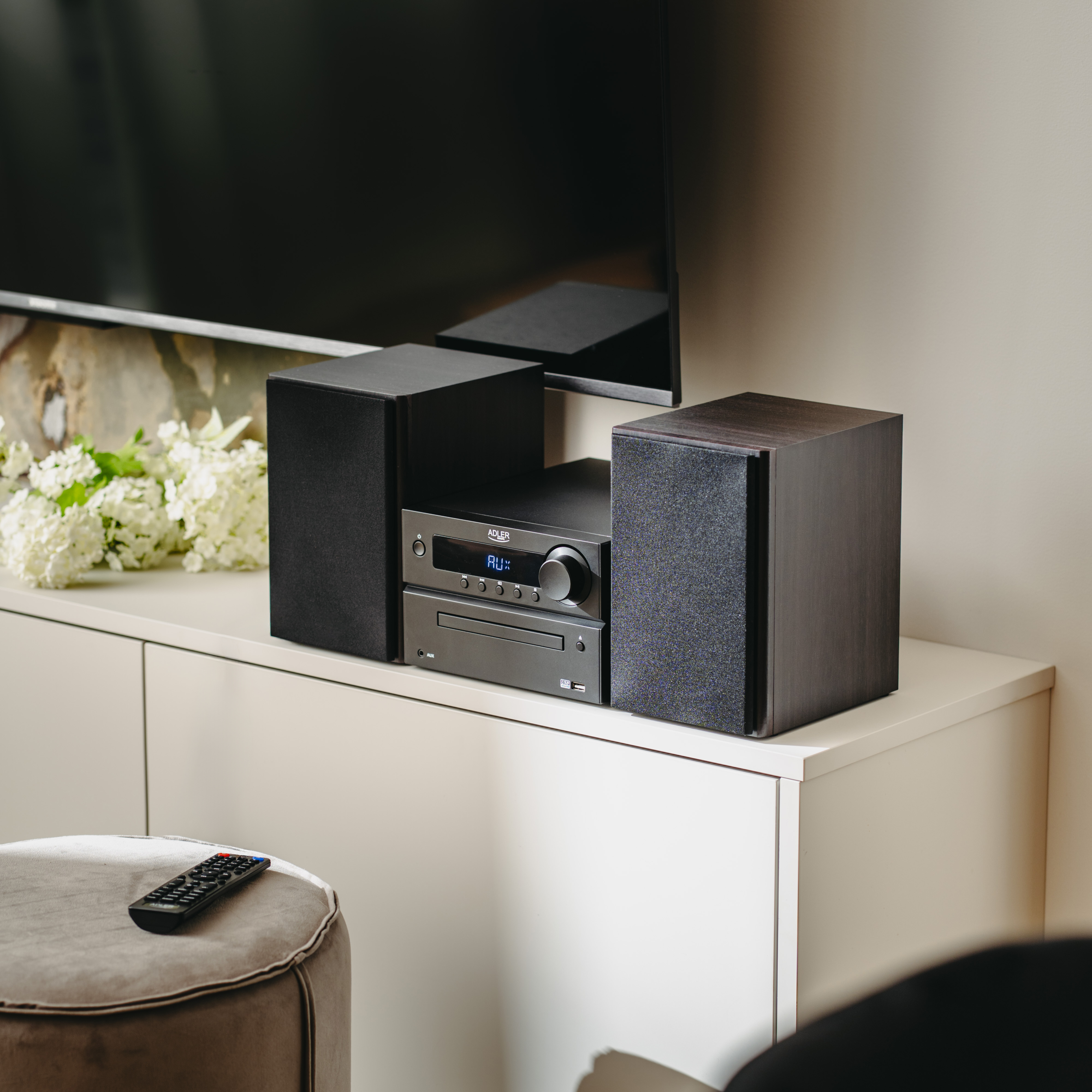 Adler | Mini Hi-Fi Stereo System | AD 1917 | Speakers | USB connectivity | Bluetooth | FM